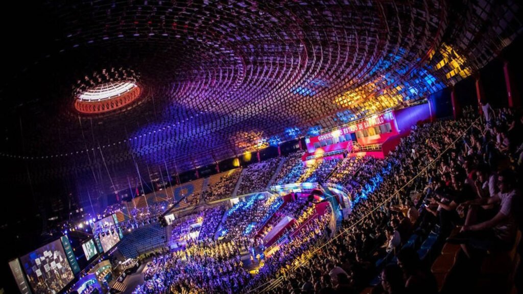 Crowd at Riot Games Arena Sao Paulo Brazil for the First Stand Tournament 2026
